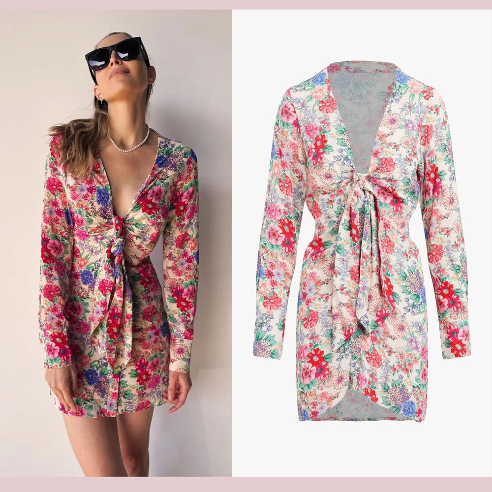 NWT $258 Favorite Daughter [ 2 ] The Barely Holding It Together Mini Dress #6303